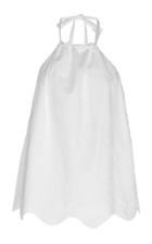 Sir The Label Delilah Eyelet Cotton Halter Top