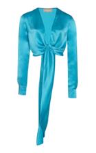 Moda Operandi Matriel Silk Wrap Around Blouse Size: Xs