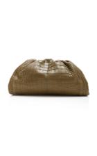 Bottega Veneta Large Cloud Alligator Clutch