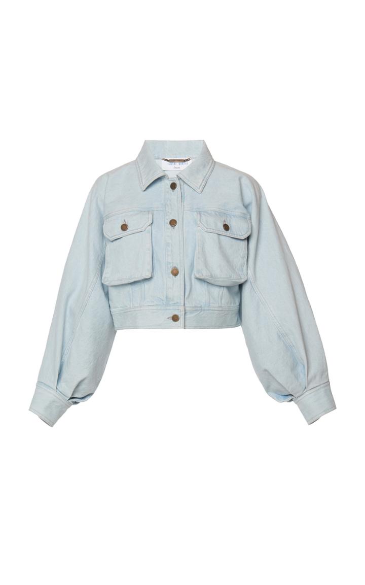 Alberta Ferretti Cropped Denim Jacket
