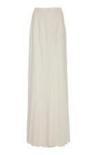 Gabriela Hearst Joanne Wool Cashmere Pleated Maxi Skirt