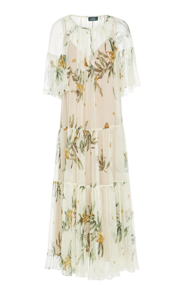 Alena Akhmadullina Tiered Floral Maxi Dress