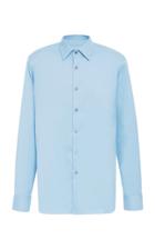 Prada Stretch Cotton Blend-poplin Shirt Size: 37