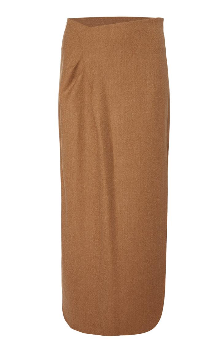 Zeynep Aray Wool Midi Skirt