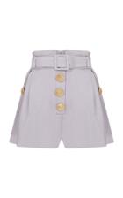 Moda Operandi Raisa Vanessa High Waisted Shorts With Belt And Gold Buckles