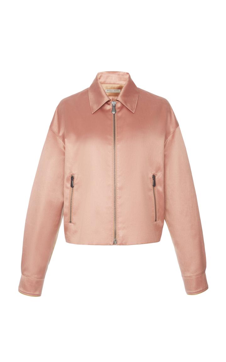 Bottega Veneta Cotton And Silk-blend Bomber Jacket
