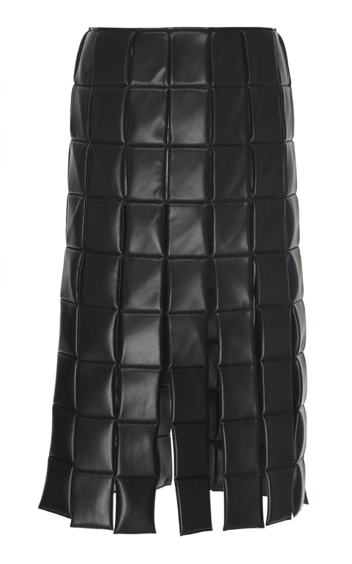 A.w.a.k.e. Mode Quilted Faux-leather Midi Skirt
