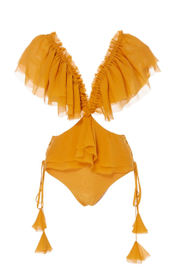 Agua De Coco Brazilian Cut Out One Piece Swimsuit