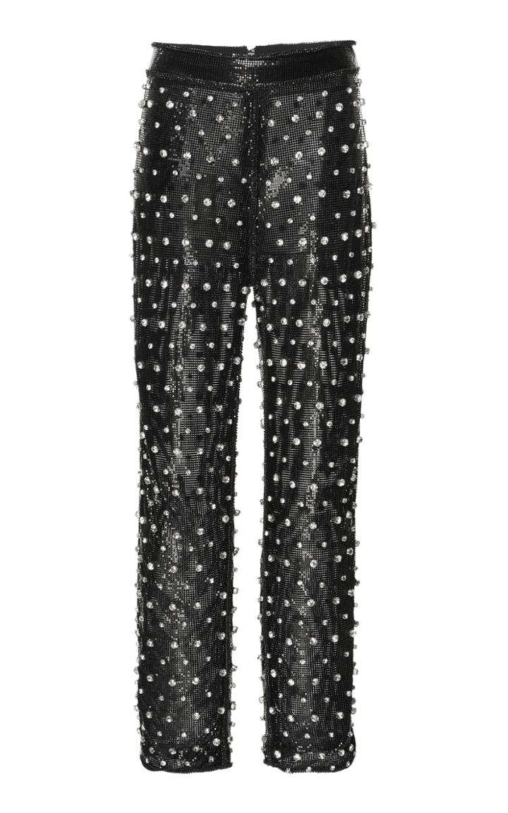Balmain Metal Mesh Embellished Trousers