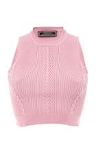 Versace Knit Cropped Top