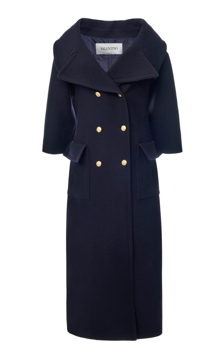 Moda Operandi Valentino Double-breasted Cady Coat