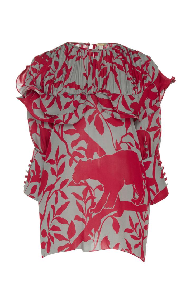 Johanna Ortiz Same Old Song Silk Pleated Blouse