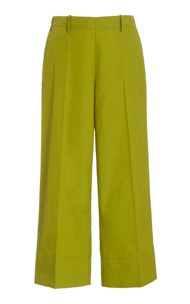 Mansur Gavriel Low-rise Straight-leg Cotton Pants