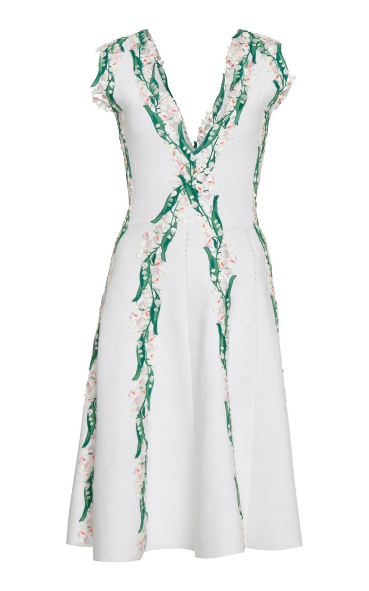 Blumarine V Neck A Line Dress