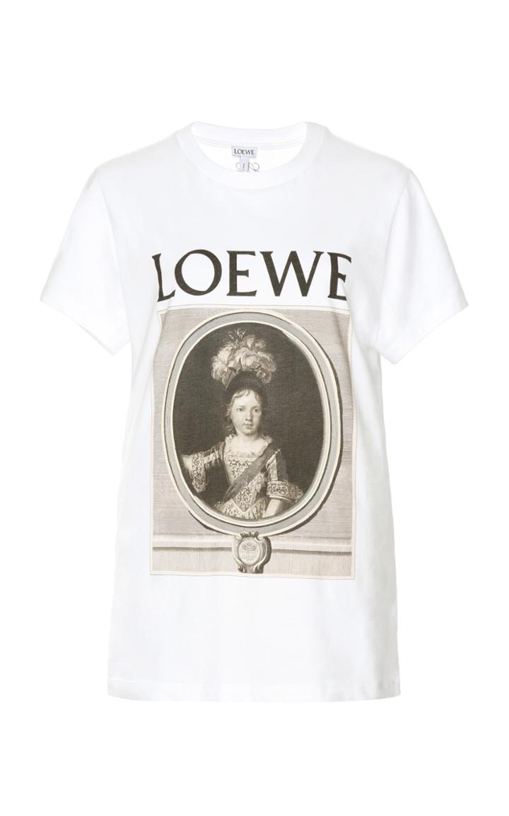 Loewe Printed Cotton-jersey T-shirt Size: Xs