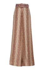 Zimmermann Belted Printed Silk Wide-leg Pants