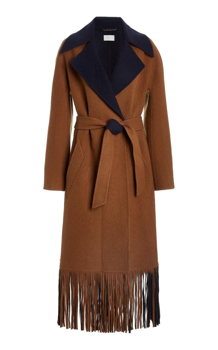 Moda Operandi Arj Sofia Wool-blend Fringe Coat