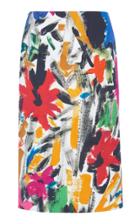 Moda Operandi Marni Floral-print Cotton Pencil Skirt Size: 38
