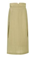 Moda Operandi Le17 Septembre Belted Crinkled Voile Midi Skirt