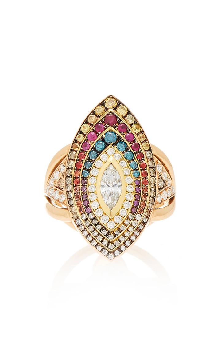 Ele Karela Candytuft Bloom Multi-stone Ring