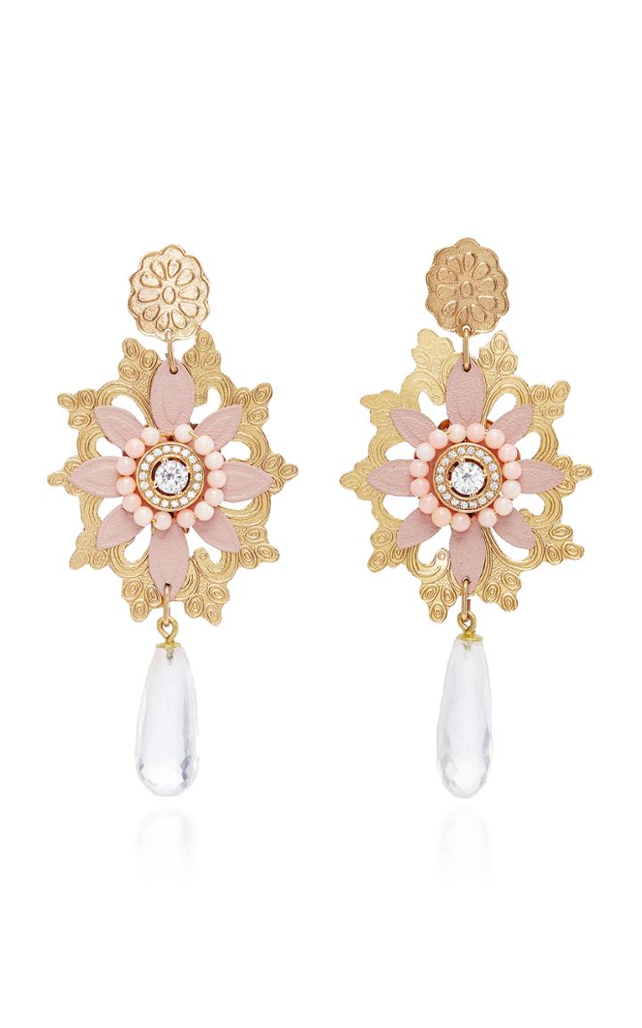 Valentina Rosenthal Lirio De Cordillera Pink Quartz Earrings