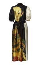 Simone Rocha Lady Silk Satin Belted Dress