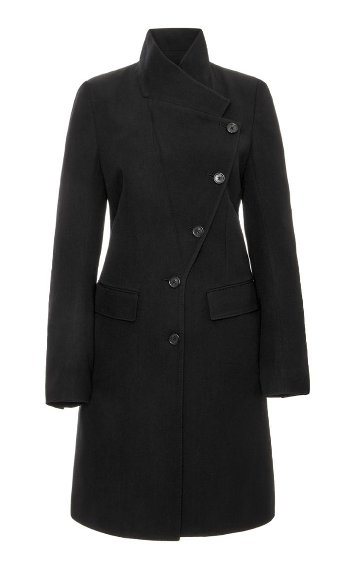 Moda Operandi Ann Demeulemeester Asymmetric Buttoned Coat