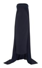 Cushnie Train-detailed Charmeuse-satin And Cady Gown