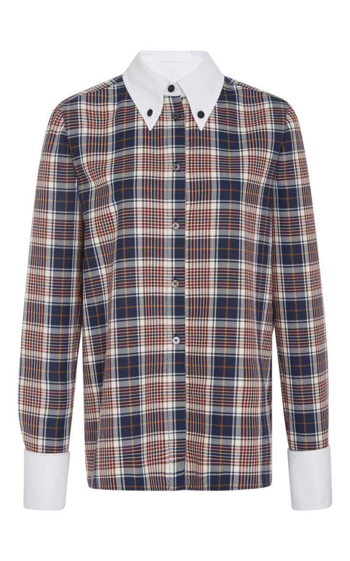 Tory Burch Loretta Tartan Shirt