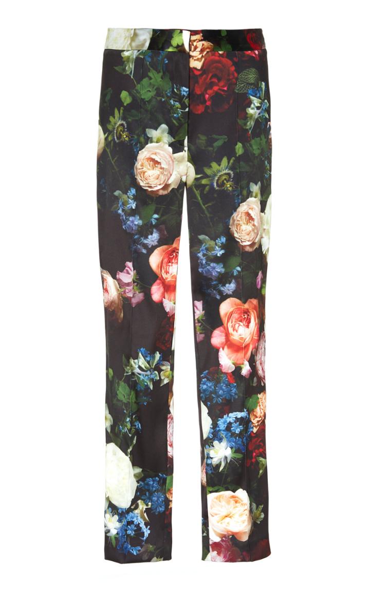 Adam Lippes Floral Printed Cigarette Pants