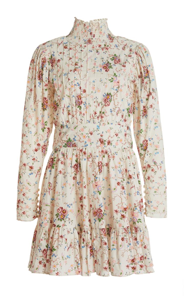 Moda Operandi Bytimo Smocked Cotton Mini Dress