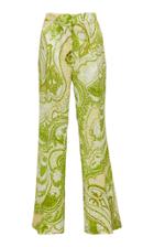 Etro Paisley-print Silk Satin-jacquard High-rise Straight-leg Pants