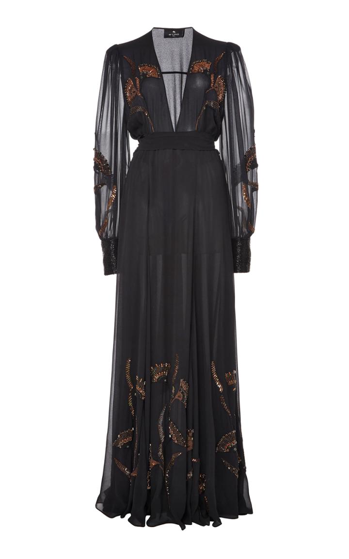 Moda Operandi Etro Embroidered Silk Gown