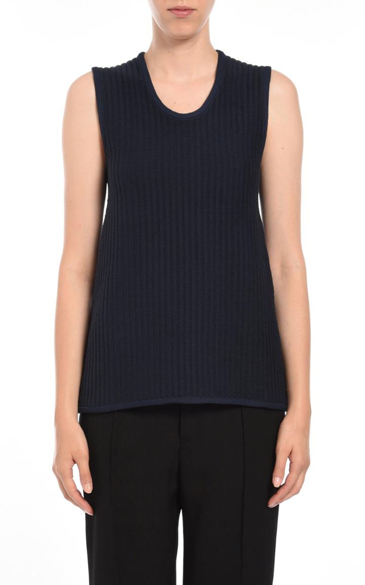 Moda Operandi Jil Sander Scoop Neck Cotton-blend Tank Top