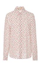 Michael Kors Collection Floral-print Silk Shirt
