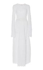 Carolina Herrera Long-sleeve Cotton Knit Dress
