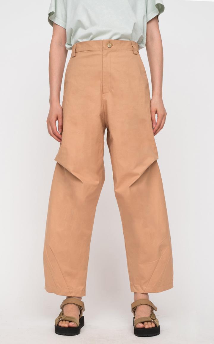 Moda Operandi Sea Scarlett Pleated Stretch-cotton Straight-leg Pants