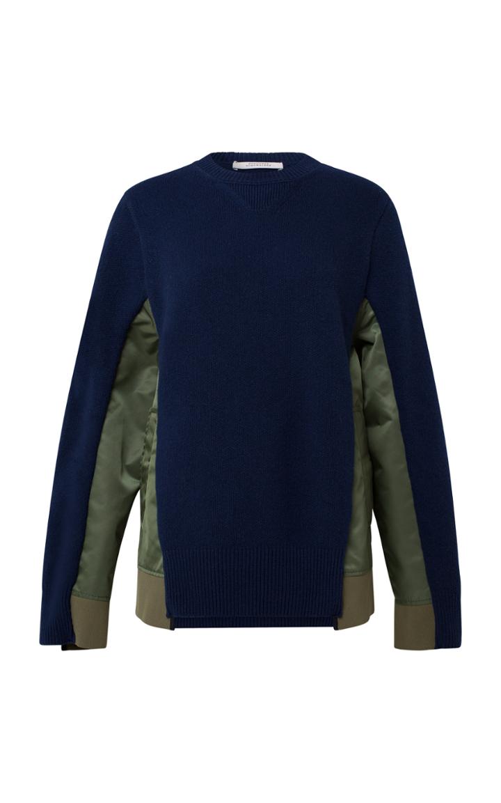 Dorothee Schumacher Modern Fusion Shell-paneled Wool Top