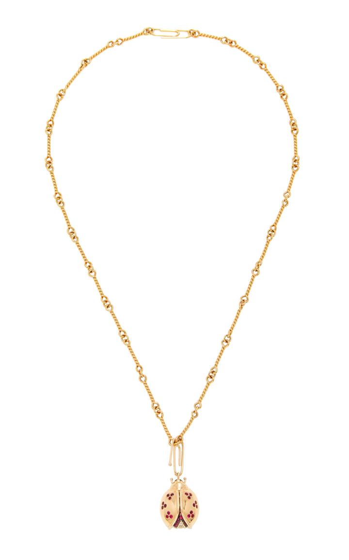Aurlie Bidermann Ladybug Pendant Necklace