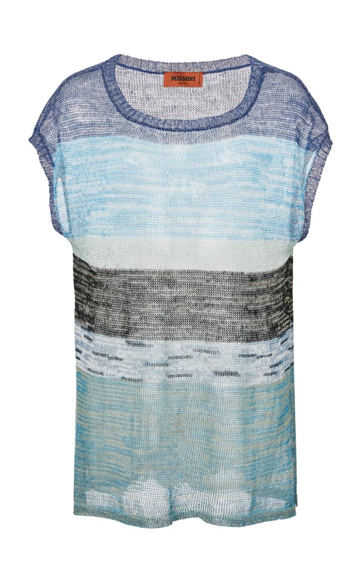 Missoni Cap Sleeve Jacquard-knit Top