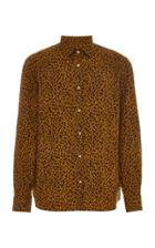 Eidos Leopard-print Cotton-poplin Button-up Shirt
