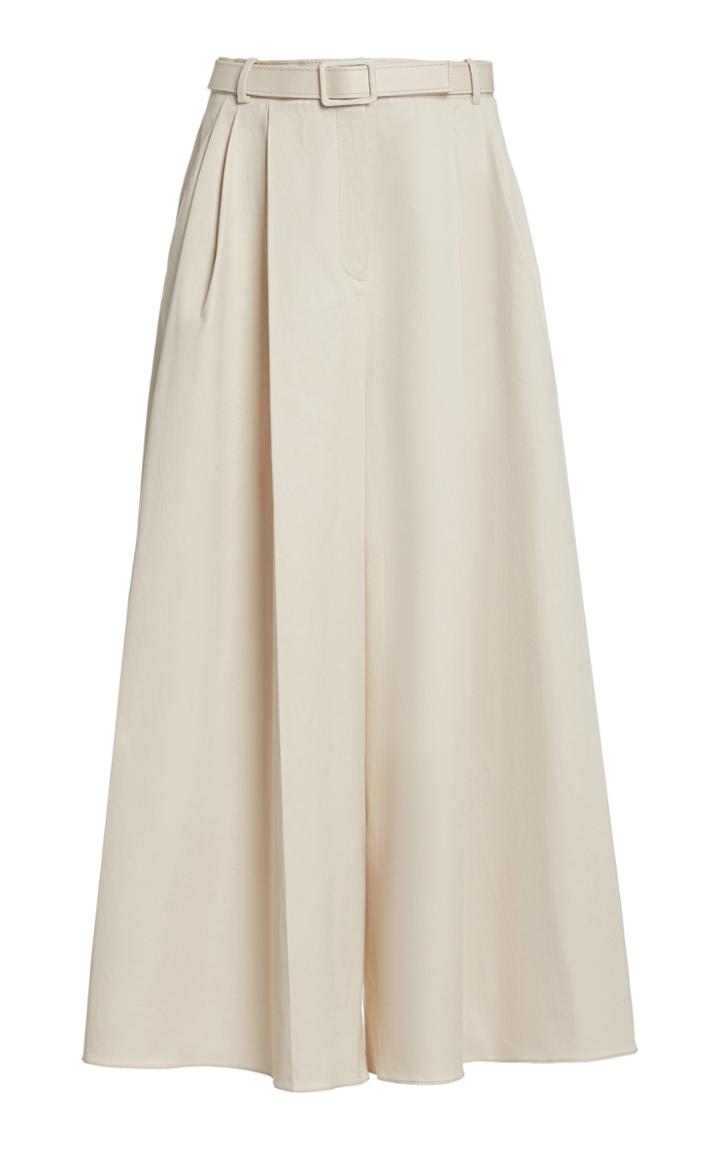 Moda Operandi Carolina Herrera Stretch Cotton Twill Wide-leg Pants