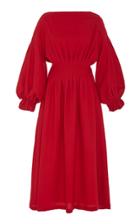 Andres Otalora Claudia Wool Midi Dress