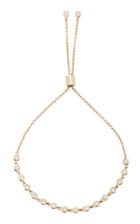 Zo Chicco Linked Diamond Tennis Bolo Bracelet