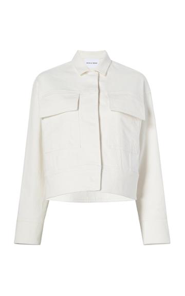 Michelle Waugh Emilie Cropped Cotton Denim Jacket