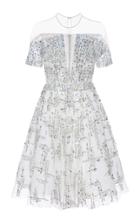 Pamella Roland Off-the-shoulder Crystal Dress