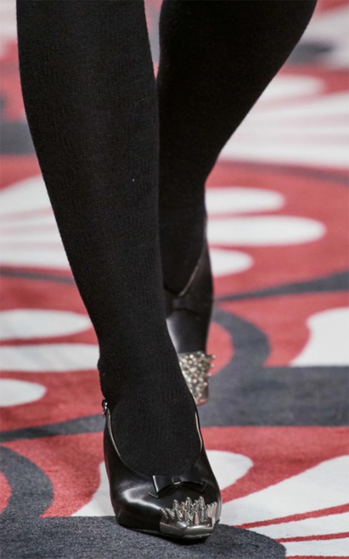 Moda Operandi Miu Miu Spike-embellished Leather Pumps