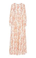 Moda Operandi Agua By Agua Bendita Nuez Arrecife Printed Linen Maxi Dress