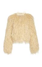 Michael Kors Collection Chubby Cropped Mohair-blend Coat
