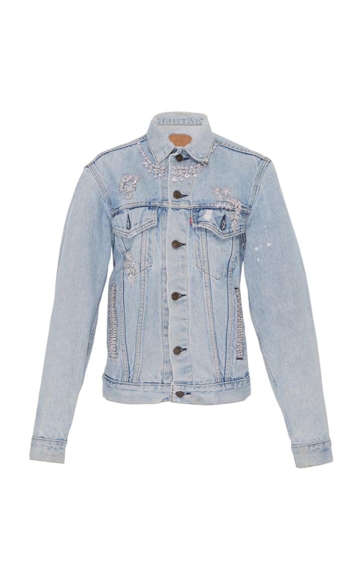 Fallon Vintage Levi's Embellished Light Denim Jacket